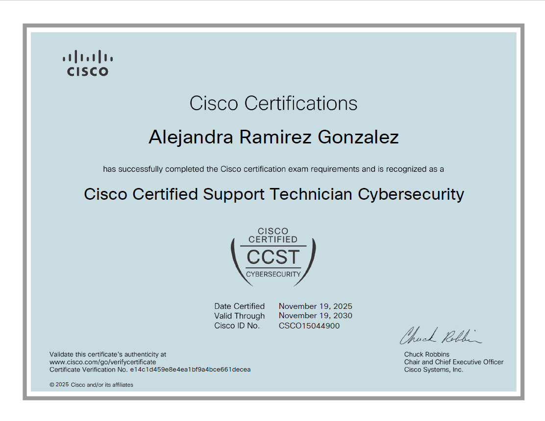 CCST Cybersecurity